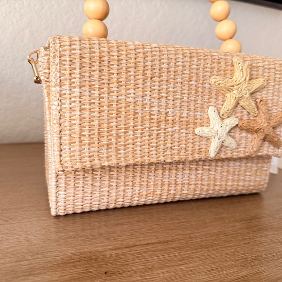 Tommy Bahama Beaded Woven Clutch Handbag - Picture 3 of 3